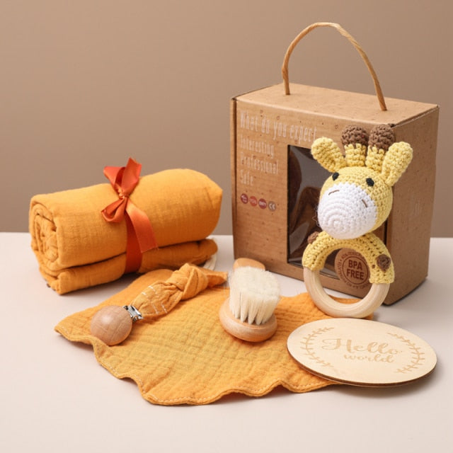 Cadeauset voor Baby’s – Dieren Thema in Luxe Geschenkdoos