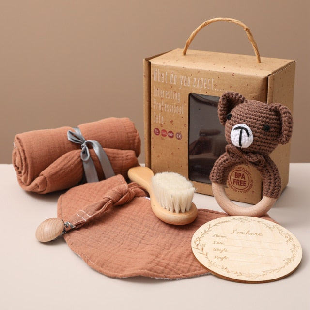 Cadeauset voor Baby’s – Dieren Thema in Luxe Geschenkdoos