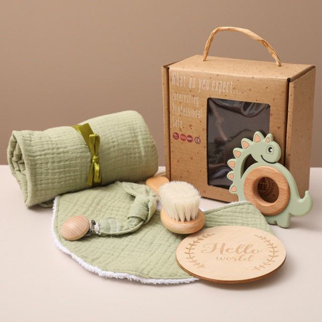 Cadeauset voor Baby’s – Dieren Thema in Luxe Geschenkdoos