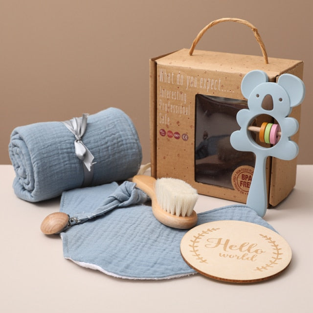 Cadeauset voor Baby’s – Dieren Thema in Luxe Geschenkdoos