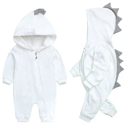 Hooded Dinosaur Onesie voor Baby’s – Zacht Katoen