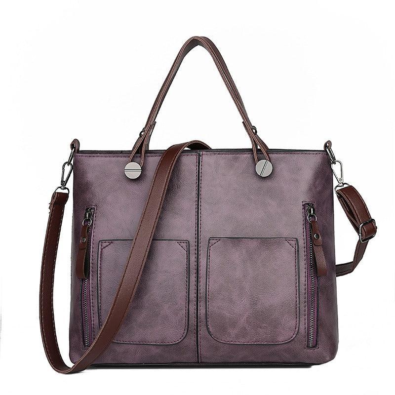 Saferyl – Women’s Vintage PU Leather Shoulder Bag with Adjustable Crossbody Strap