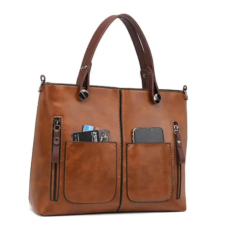 Saferyl – Women’s Vintage PU Leather Shoulder Bag with Adjustable Crossbody Strap