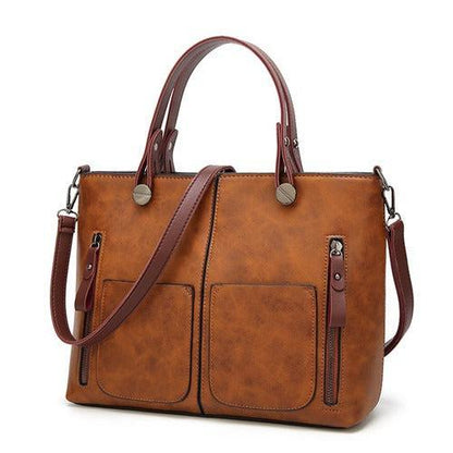 Saferyl – Women’s Vintage PU Leather Shoulder Bag with Adjustable Crossbody Strap